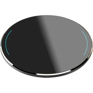 Wireless Charger, 10W Qi-Certified Fast Charging Pad with Aviation Aluminum